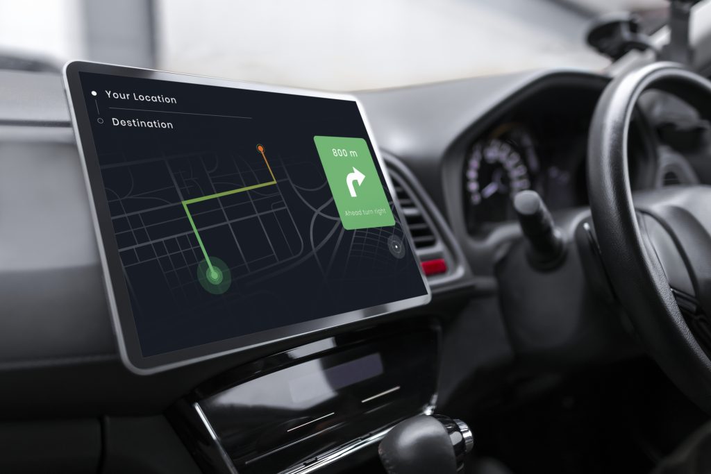 gps system in a smart car