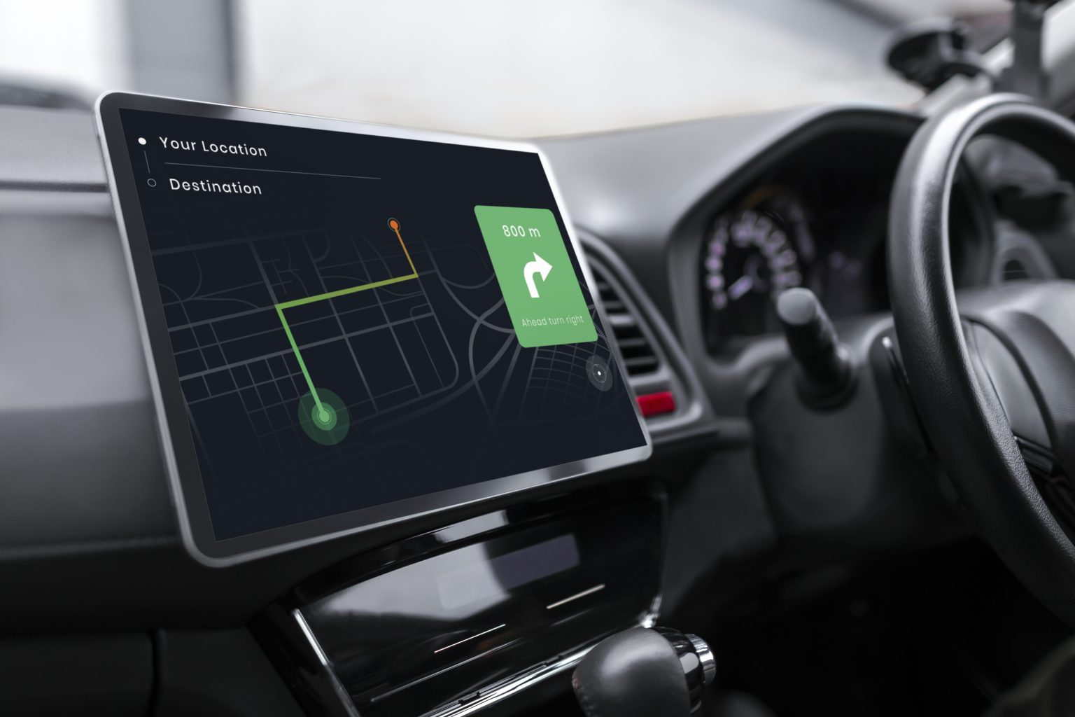 gps system in a smart car